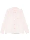 Khaite Yatty Silk-organza Shirt In Pink