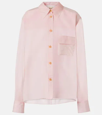 KHAITE YATTY SILK ORGANZA BLOUSE