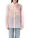 Khaite Yatty Silk-organza Shirt