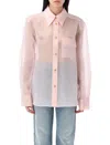 Khaite Yatty Silk-organza Shirt