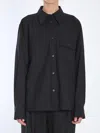 Khaite Yatty Shirt In Tropical Wool