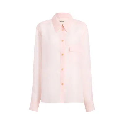 Pre-owned Khaite Yatty Top 'soft Pink' | Women's Size 4