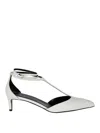 Khaite Mia Kitten Heel Pointed Toe T-strap Pump