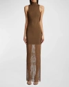 KHAITE ZARE FRINGE MAXI DRESS