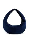 Khaite Olivia Medium Suede Shoulder Bag In Blue