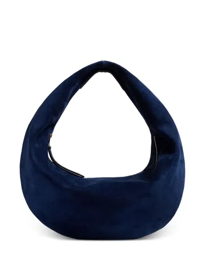 Khaite Zip Shoulder Bag In Blue