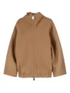 Khaite Classic Tailored Brown Jacket With Structured Design In Multi