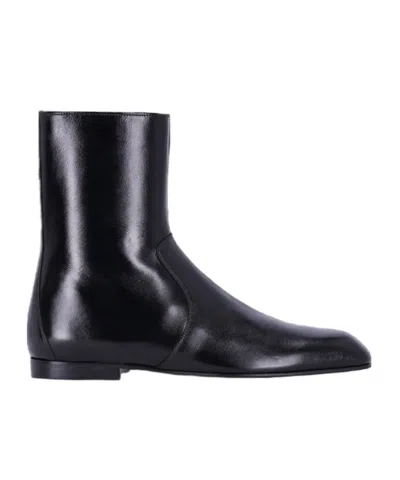 KHAITE ZIPPER ANKLE BOOTS