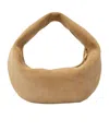 Khaite Medium Olivia Hobo Bag Wheat Suede In Brown
