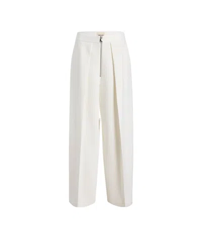 KHAITE KHAITE MARINE LOW-RISE WIDE-LEG PANTS