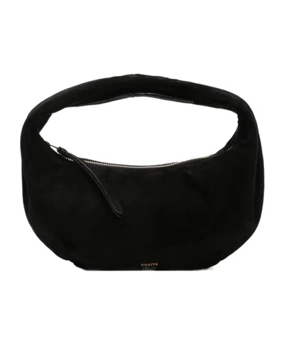 Khaite Zippered Handbag In Black