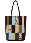 Khaite Zoe Patchwork Suede Tote In Multicoloured