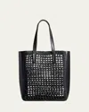 Khaite Tote Zoe Small Aus Raffiabast Mit Leder