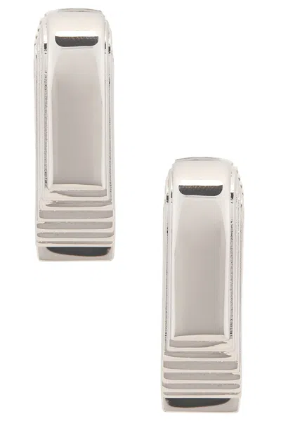 Khaite Zucchini Earrings In Silver