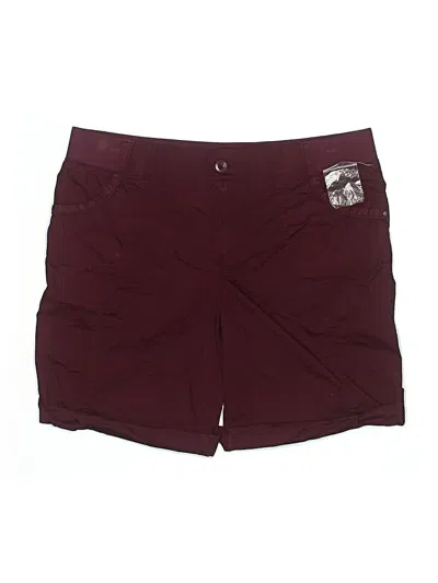 Pre-owned Khakis & Co Cargo Shorts In Burgundy