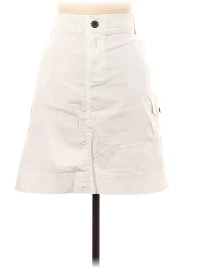 Pre-owned Khakis & Co Casual Skirt In White