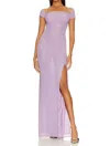 Khanums Khine Gown In Purple Magic In Purple