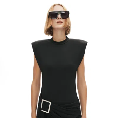 Khéla The Label Women's Agent Of Chaos Padded Shoulder Mini Dress In Black