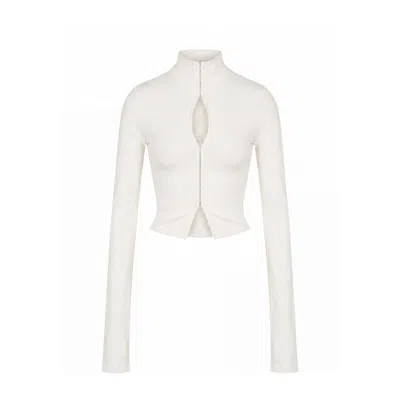 Khéla The Label Women's Bad Decision Long Sleeve Top Off-white In Multi