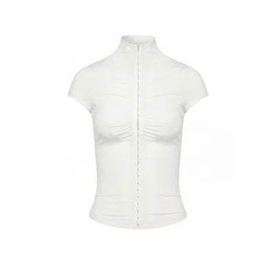Khéla The Label Women's Bad Decision Short Sleeve Top Off-white