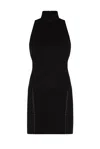 Khéla The Label Women's Black Untamed Mini Dress With Hook And Eye Details In Black