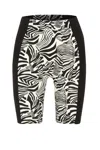 Khéla The Label Women's Contour Biker Leggings Zebra In Black