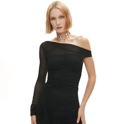 Khéla The Label Women's Corrupt Cosmo One Shoulder Mini Dress In Black
