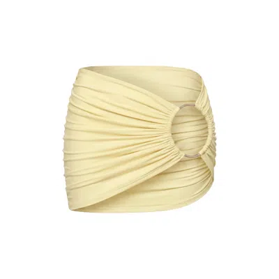 Khéla The Label Women's Don't Ring Twice Skirt In Butter Yellow