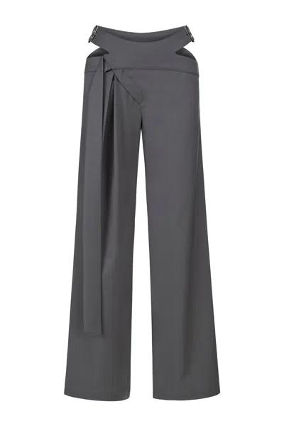 Khéla The Label Women's Grey Sidekick Pants In Gray