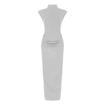 Khéla The Label Women's Grey Stunner Dress In Pearl In Grey