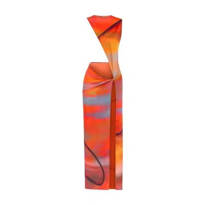 Khéla The Label Women's Hot Streak Dress In Sunset Print