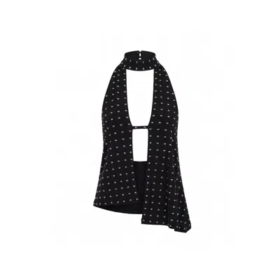 Khéla The Label Women's Keep Watching Top Black Studded