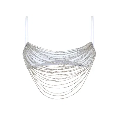 Khéla The Label Women's Keeper Beaded Bra In White