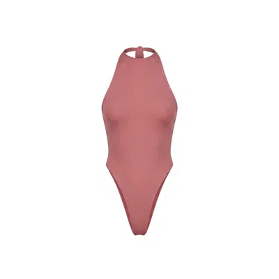 Khéla The Label Women's Pink Don't Stare Bodysuit In Mocha