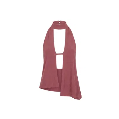 Khéla The Label Women's Pink Keep Watching Top In Mocha