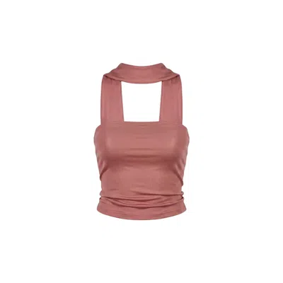 Khéla The Label Women's Pink Say Less Top In Mocha In Purple
