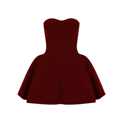 Khéla The Label Women's Red Crush Chronicles Strapless Mini Dress In Burgundy