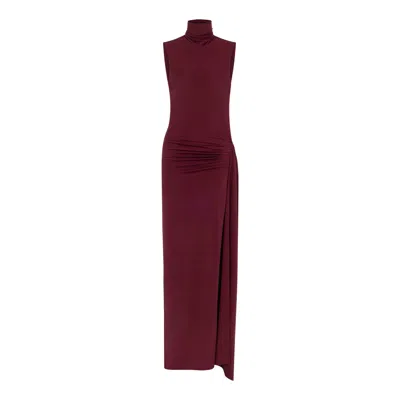 Khéla The Label Women's Red In The Moment Dress In Burgundy