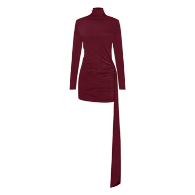 Khéla The Label Women's Red In The Moment Mini Dress In Burgundy