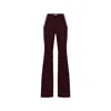 Khéla The Label Women's Red Power Trip Cutout Pants In Merlot In Red