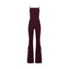 Khéla The Label Women's Red Provocatrix Jumpsuit In Merlot In Red