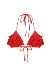 Khéla The Label Women's Rose With Thorns Bra In Red In Red