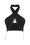 Khéla The Label Women's Scandalous Bandeu Lace Up Top In Black In Black