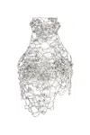 Khéla The Label Women's Silver Crysalara Beaded Top In Silver