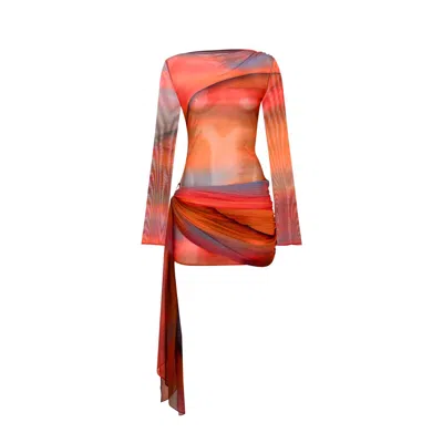 Khéla The Label Women's Wavelength Dress In Sunset Print