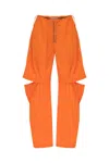 Khéla The Label Women's Yellow / Orange Intoxicated Parachute Pants In Orange In Yellow/orange