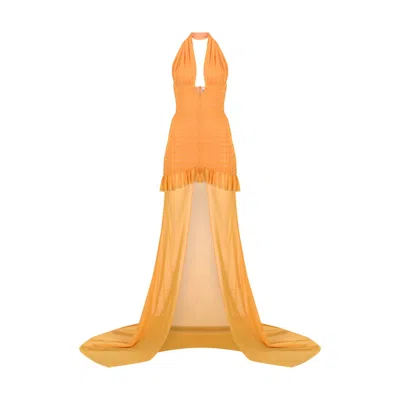 Khéla The Label Women's Yellow / Orange Temptress Tini Multiway Dress In Mango In Yellow/orange