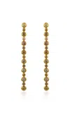 Khepri 18k And 22k Yellow Gold Diamond Earrings