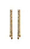 Khepri 18k And 22k Yellow Gold Diamond Earrings