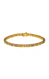 Khepri 18k And 22k Yellow Gold Diamond Tennis Bracelet